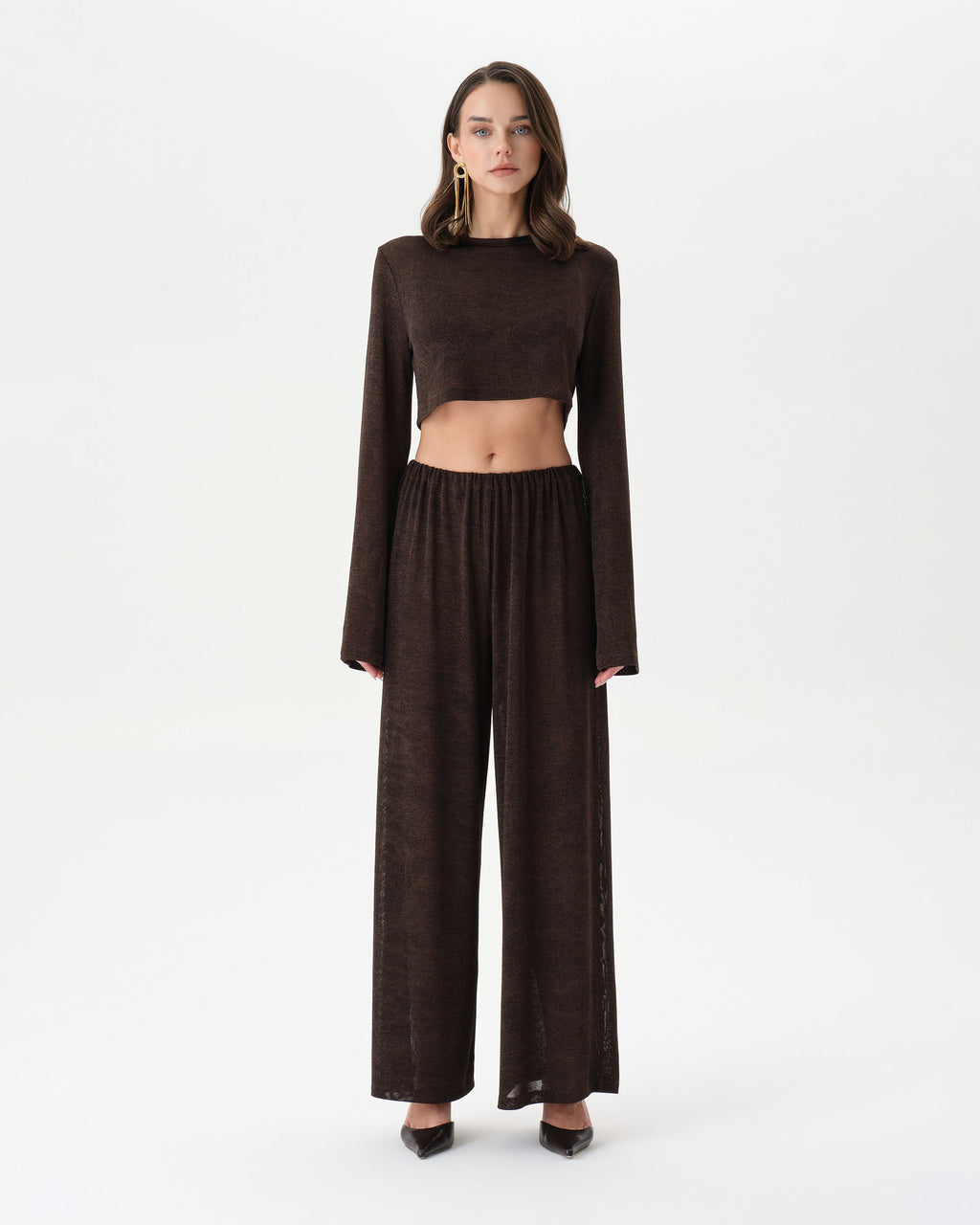Dark Brown See-Through Set
