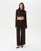 Dark Brown See-Through Set