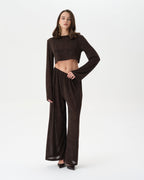 Dark Brown See-Through Set