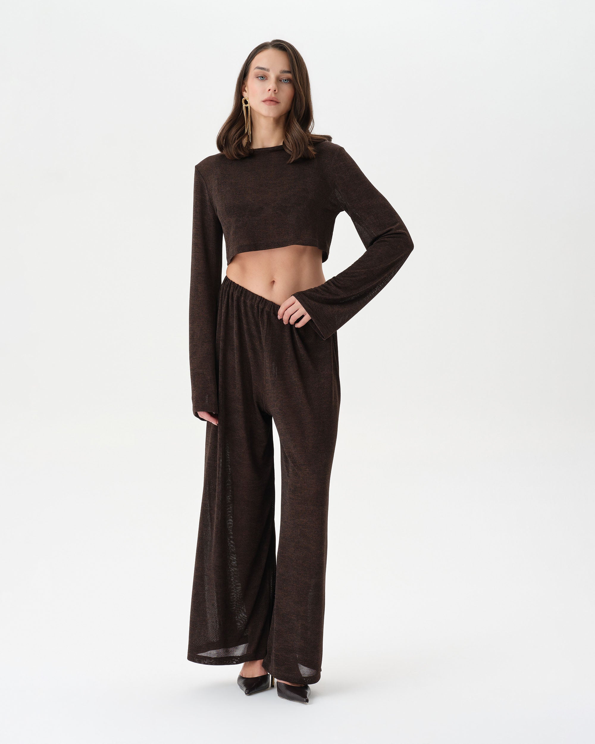 Dark Brown See-Through Set