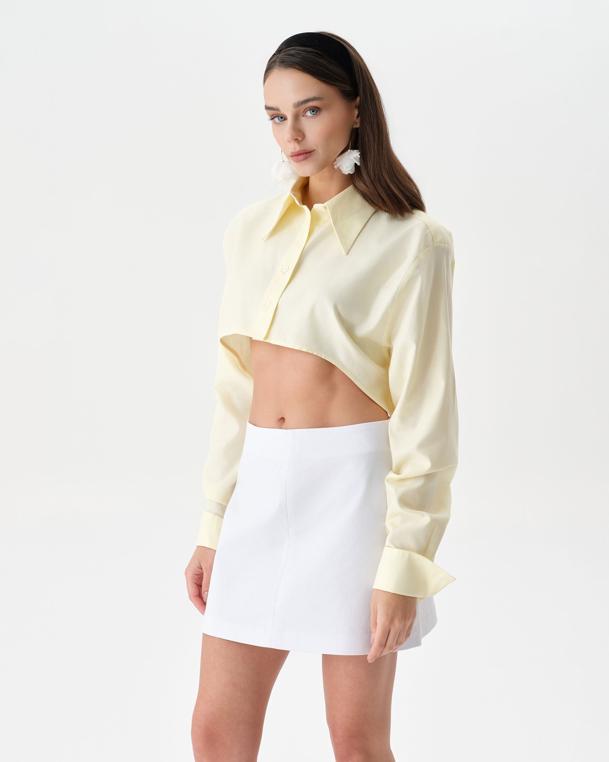 Buttermilk Crop Shirt