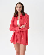 Coral Beach Set With Shorts