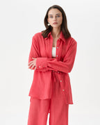Coral Beach Set With Trousers