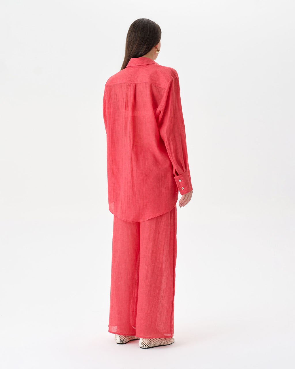 Coral Beach Set With Trousers