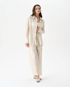 Buttermilk Yellow Beach Set With Trousers