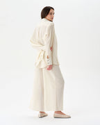 Buttermilk Yellow Beach Set With Trousers