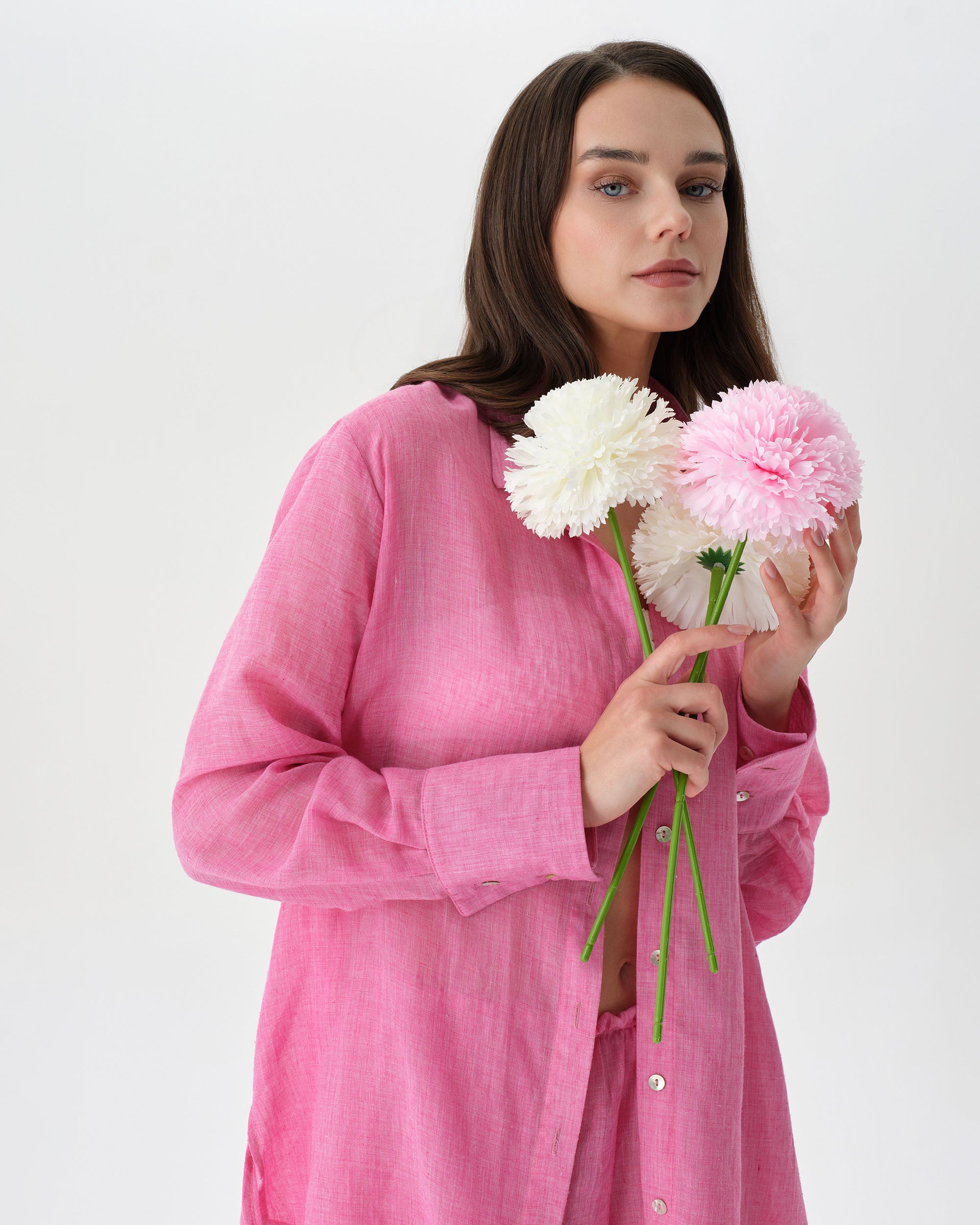 Pink Beach Set With Shorts
