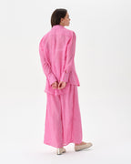 Pink Beach Set With Trousers