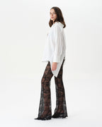 Lace Flare Trousers