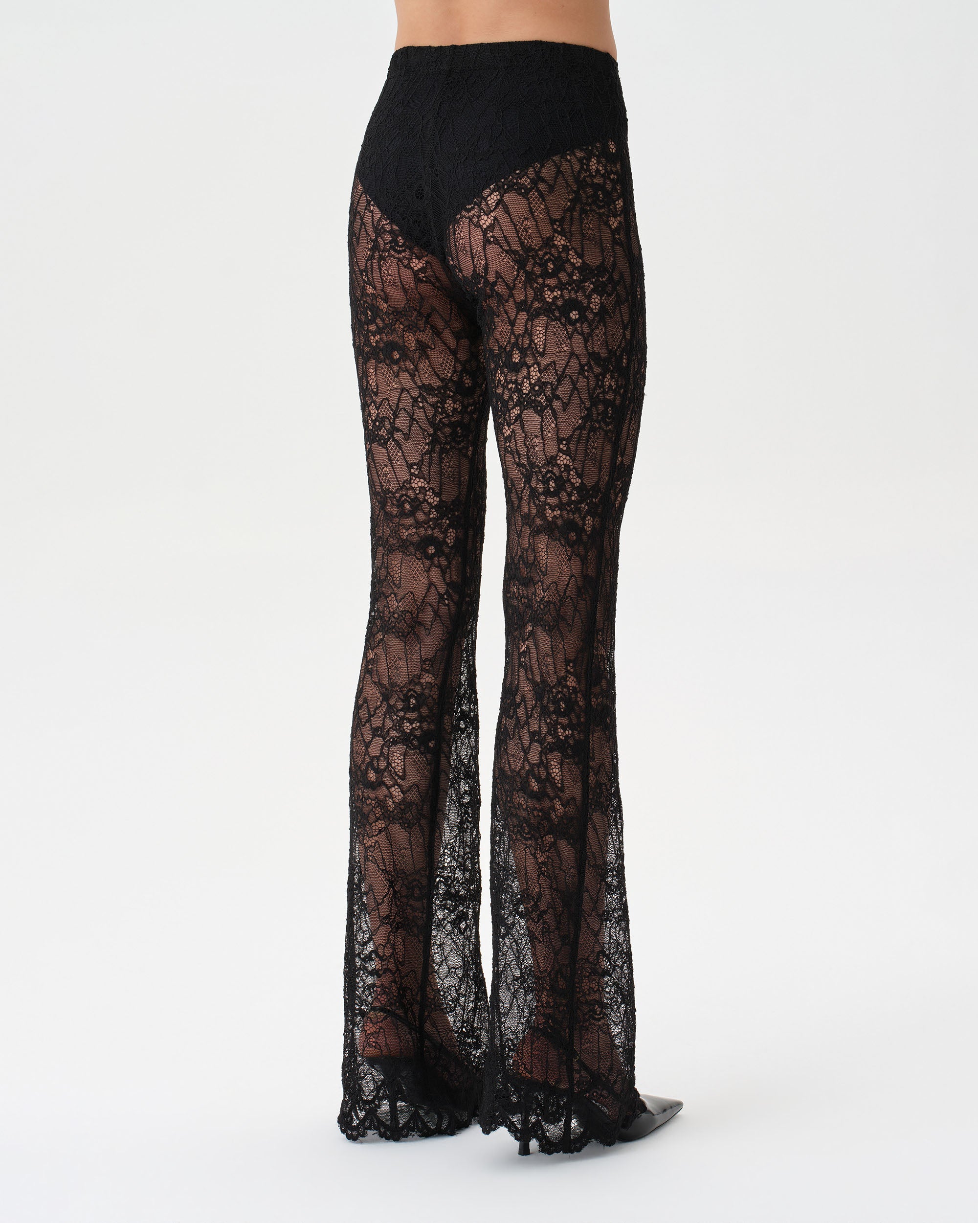 Lace Flare Trousers
